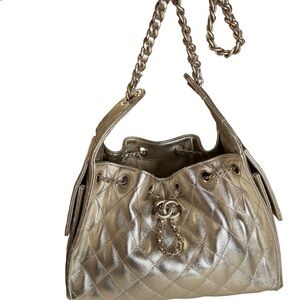Chanel Gold Quilted Women's Bag